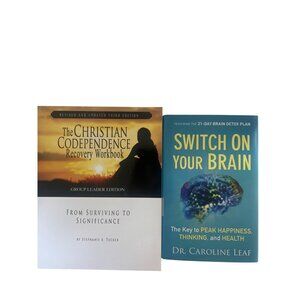 The Christian Codependence Recovery Workbook & Switch On Your Brain Book Set